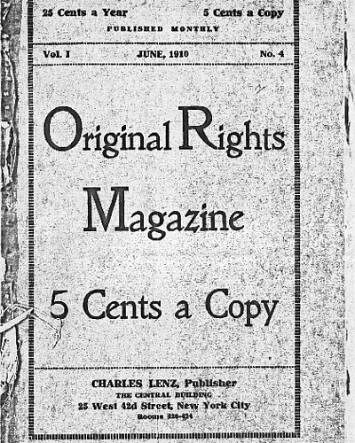 "How Enfranchisement Stops Lynching," Original Rights Magazine, vol. I, no. 4 (June 1910)